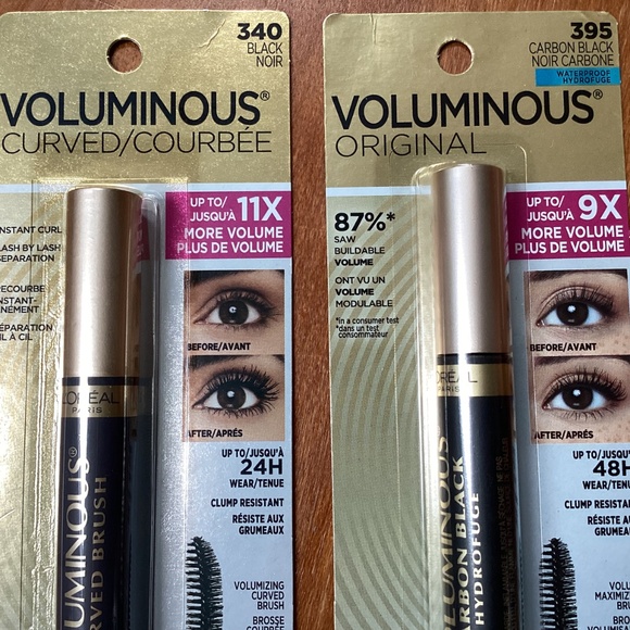 Loreal Paris Voluminous Original/Curved Mascara Bundle NEW - Picture 4 of 10